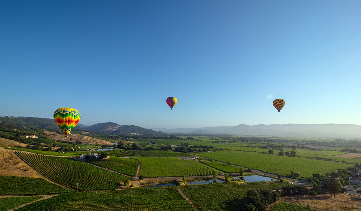 Napa Valley &mdash; Hot air balloon ride